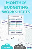 Monthly Budget Worksheets